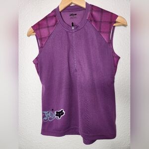 Fox Purple Sleeveless Cycling Top Size Medium
